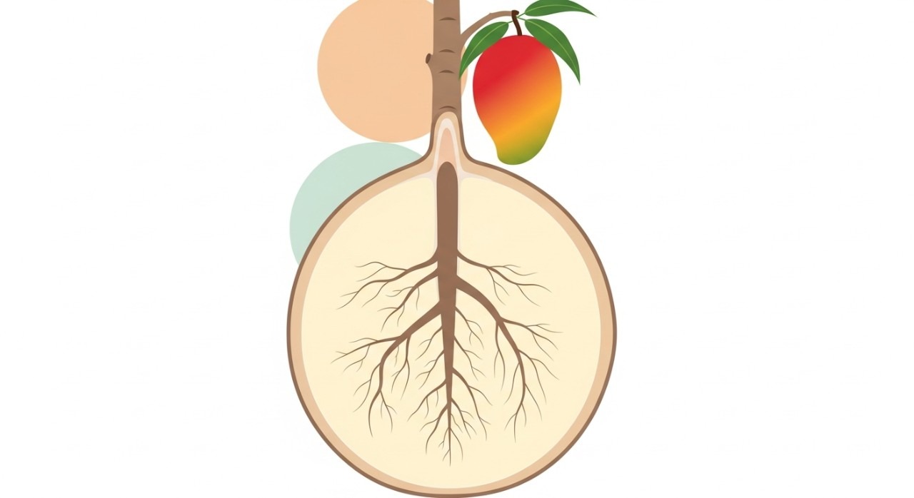 jenis akar pokok mangga