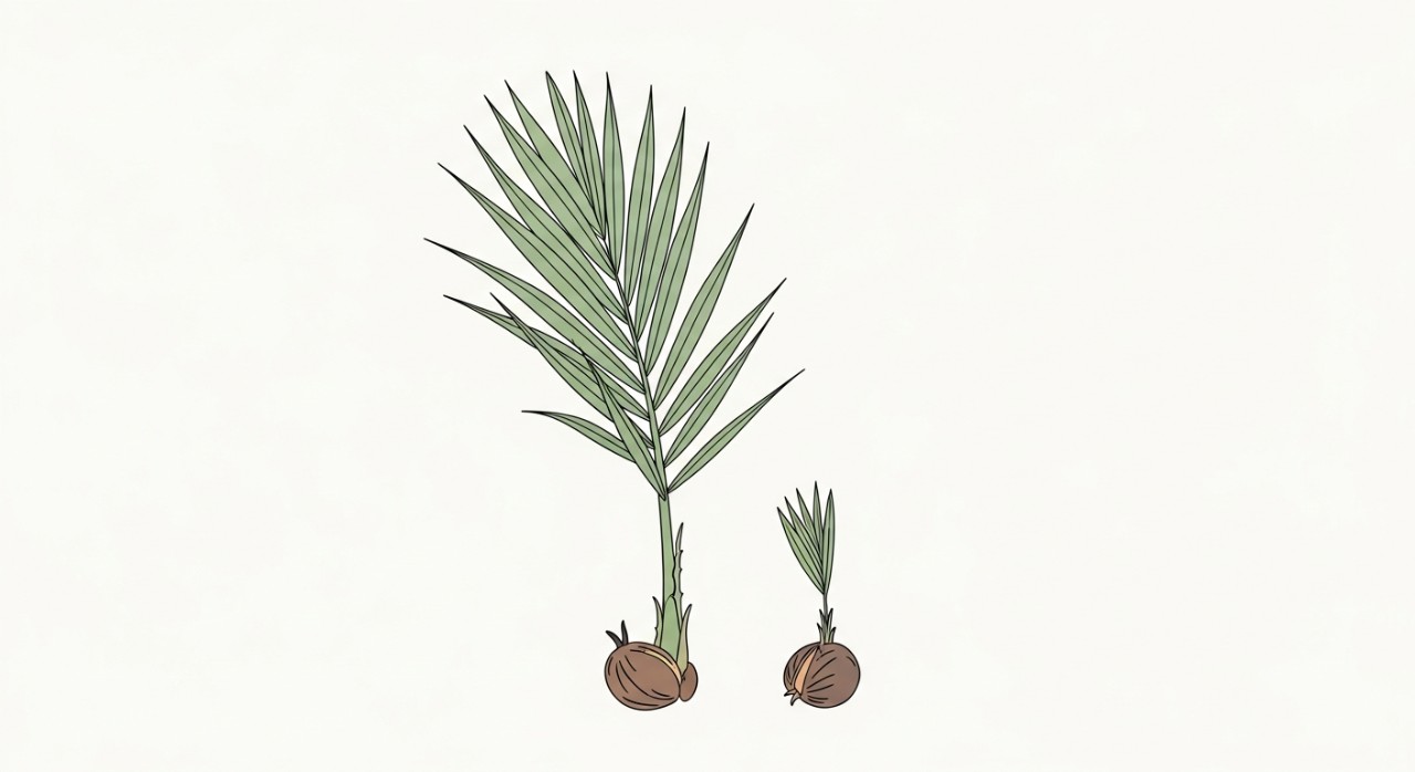 jenis benih sawit dengan pelepah panjang